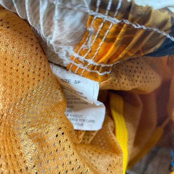 Quiksilver Board Swim Trunk Shorts Mens Small Grey Yellow Hawaiian Tropical - Picture 3 of 10